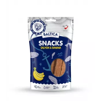 BALTICA Snacks łosoś z bananami - przysmak dla psa - 80g