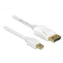 Kabel DisplayPort DeLOCK 83482 Mini DisplayPort 2 m Biały
