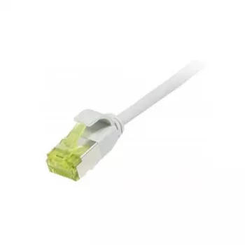 Patch kabel RJ45, CAT6A 500Mhz, 0,15m, szary, U/FTP, okrągły cienkiline śr.=3,8mm, TPE/LSZH(Superflex), AWG32, z kablem surowym kat.7, Synergy 21 (S217300V3)