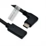 ROLINE 11.04.5496-10 - 2 m - USB Type-C - USB Type-C - Wtyk - Gniazdo - Kątowy (11.04.5496)