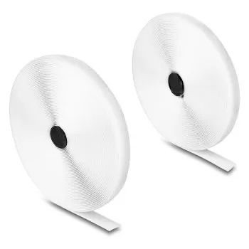 DeLOCK Taśma rzepowa o dużej wytrzymałości, dł. 15 m x szer. 20 mm, biała