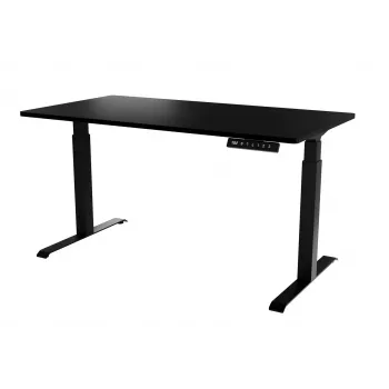 Biurko z elektryczną regulacją wysokości MOON LONG 150x80x72-120 czarny