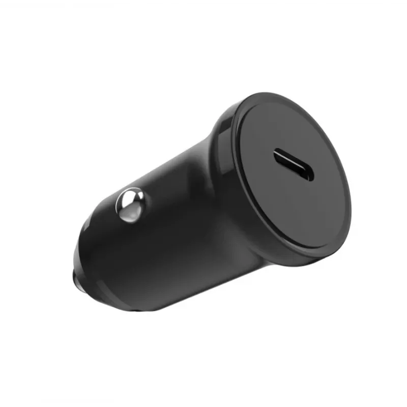 Ładowarka samochodowa USB-C FIXED FIXCC30N-C-BK 30W, stały kabel, jednoportowe szybkie ładowanie do gniazda 12 V w pojeździe