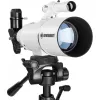 Bresser Optics CLASSIC 70/350 Refraktor 140x Czarny, Biały