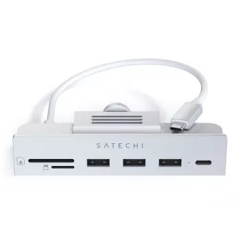 Laptop dock / port replicator Satechi ST-UCICHS USB 3.2 Gen 1 Type-C, porty USB-A, SD/MicroSD, srebrny