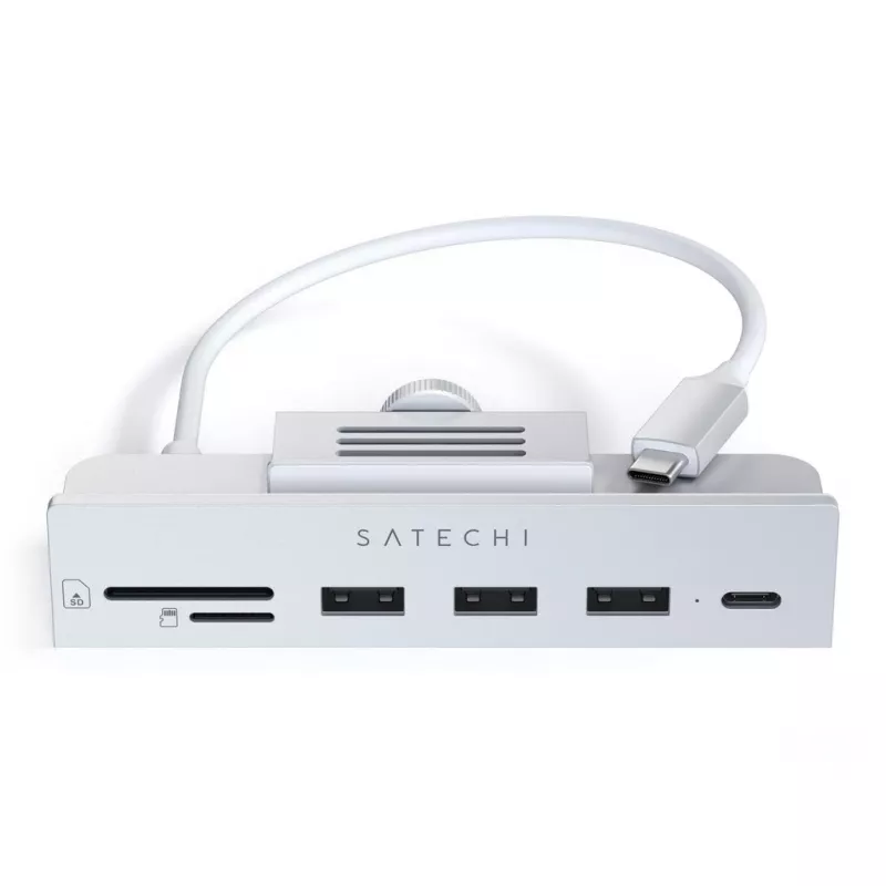 Laptop dock / port replicator Satechi ST-UCICHS USB 3.2 Gen 1 Type-C, porty USB-A, SD/MicroSD, srebrny