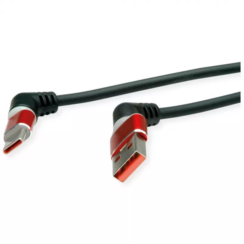 ROLINE USB2.0 kabel 360°-drehb. A-C ST/ST 2m - Kabel - Cyfrowy/Dane (11.02.8346)