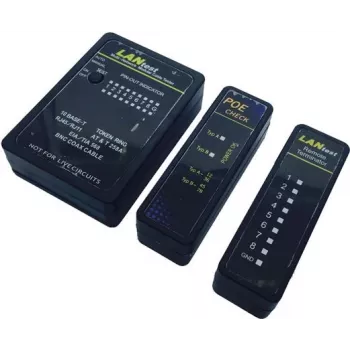 VALUE LANtest Multi-kabel sieciowy Tester - Zestaw testera sieci (13.99.3003)