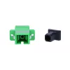 Extralink Adapter SC/APC Single Mode Simplex zielony