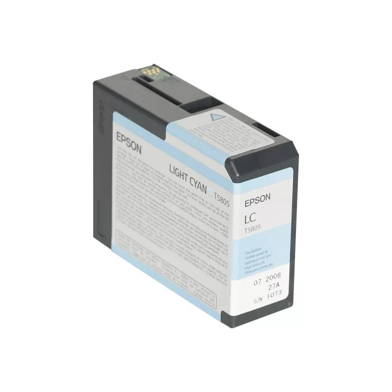 Epson Singlepack Light cyjan T580500, Jasny cyjan, Atrament pigmentowy, 80 ml, 1 szt., Pojedynczy pakiet