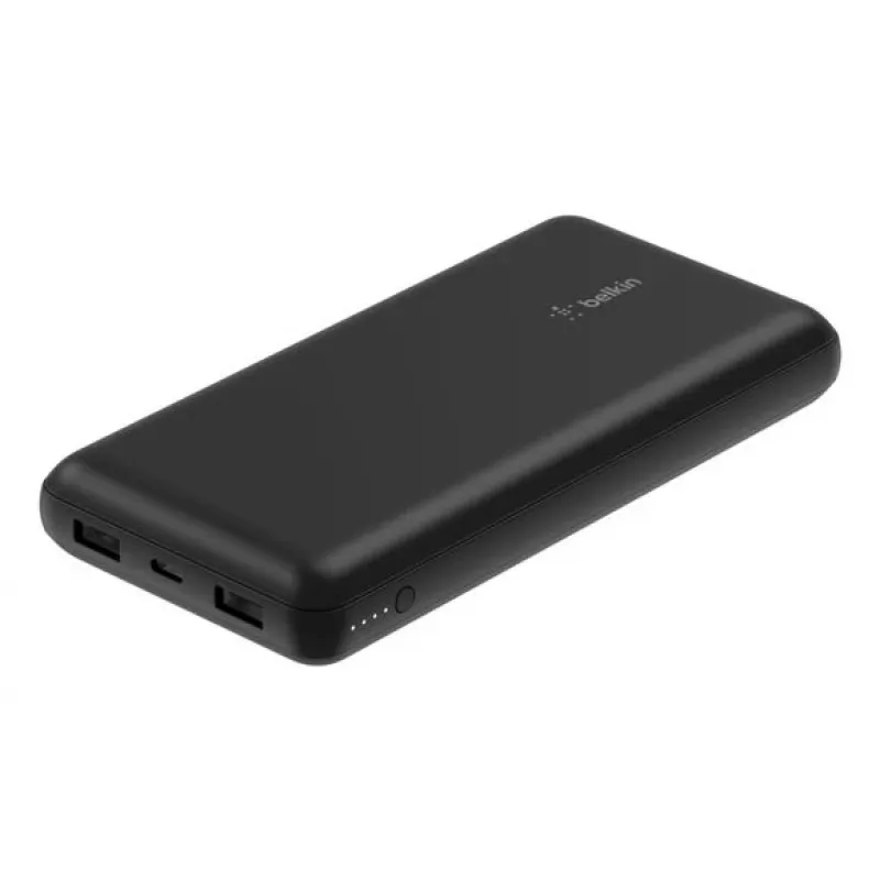 Belkin BoostCharge - Powerbank + zasilacz sieciowy - 20000 mAh - PD - 3 porty wyjściowe (24-pin USB-C, 2 x USB)