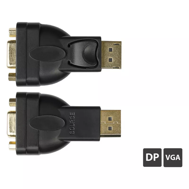 Adapter DisplayPort Stecker an VGA Buchse, 1920*1200 @60Hz, vergoldete Kontakte, Good Connections (DP-AD12)