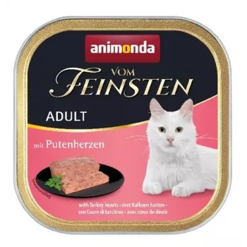 ANIMONDA Vom Feinsten Adult Turkey hearts - mokra karma dla kota - 100g