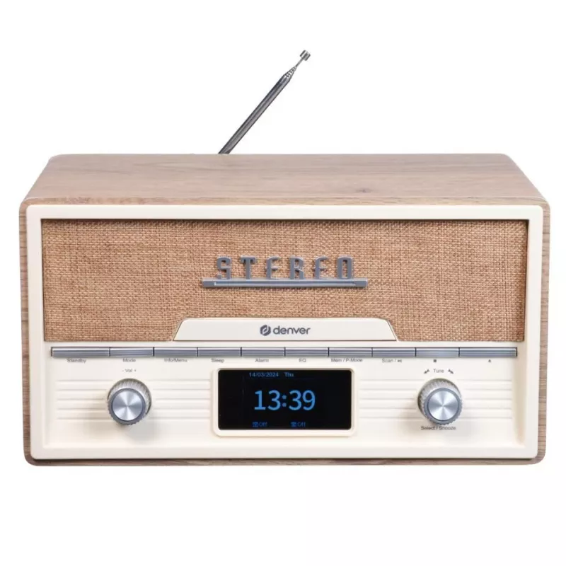 Osobisty odtwarzacz CD Denver MDA-525LW Wood 10W DAB+ FM