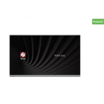 Interaktywny monitor AVTEK TS 8.1 EASY 65, 65 cali (165,1 cm) 3840×2160 UHD, podczerwień 20-punktowy dotyk, Wi‑Fi, 400 cd/m²