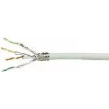 Logilink Home - Kabel w zwoju - 50 m - SFTP, PiMF - Cat.7 Kabel surowy - IEEE 802.3 - Bezhalogenowy - Biały (CPV0053)