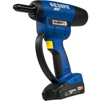 Narzędzie do nitów zrywalnych GESIPA AccuBird Pro CAS 13000N 18V 2.0Ah bezprzewodowe, 13000 N siły ciągnącej