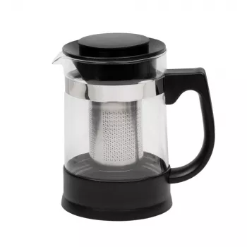 Resto Kitchenware 90512 teapot Pojedynczy czajniczek 950 ml Czarny, Przezroczysty