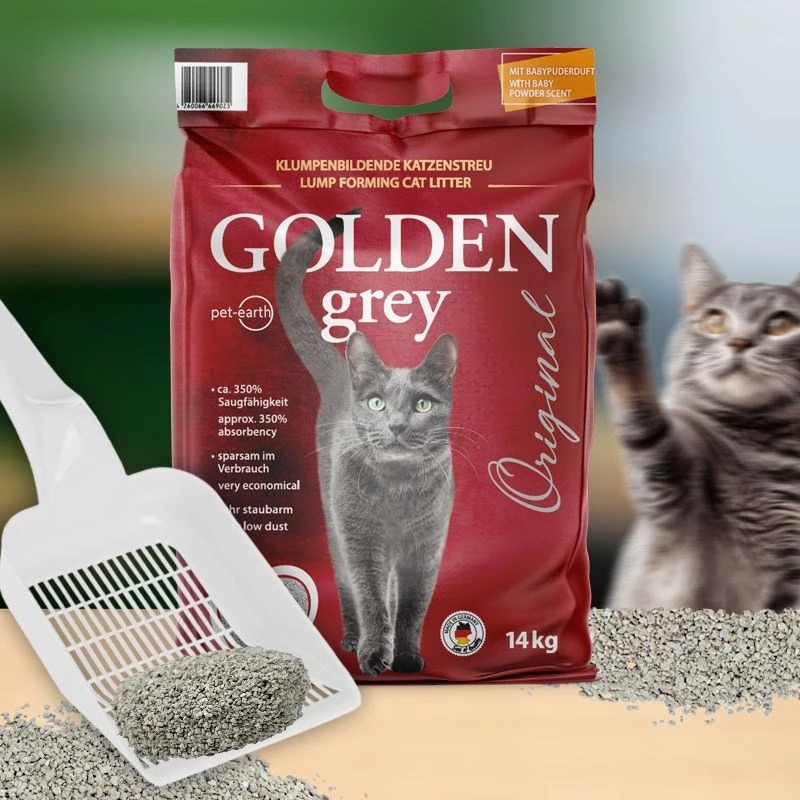 GOLDEN szary Oryginalny - żwirek bentonitowy - 7kg