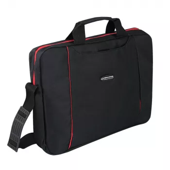 Torba Esperanza SALERNO 39.6 cm (15.6 inch) Toploader Czarny, Czerwony