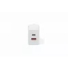 Ładowarka sieciowa USB GaN DIGITUS DA-10301 — 30 W, 1× USB-C, 1× USB-A, 100–240 V, biała