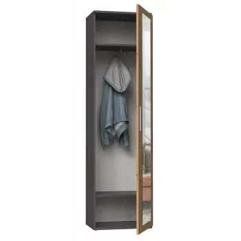 Top e shop DUO SZAFA ANT/ART KP — 1 drzwi, 2 półki, 500×350×1800 mm