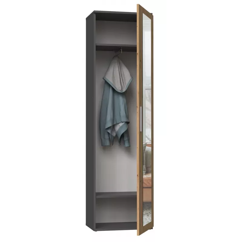 Top e shop DUO SZAFA ANT/ART KP — 1 drzwi, 2 półki, 500×350×1800 mm