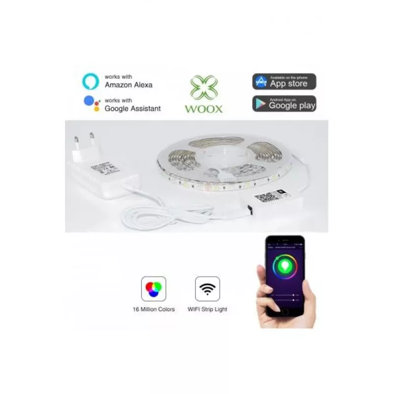 WOOX R5093 inteligentne oświetlenie Inteligentna taśma LED Wi-Fi 24 W