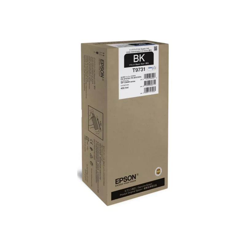 Pojemnik z tuszem Epson WF‑C869R Czarny XL oryginalny pojemnik z tuszem, wysoka wydajność do 7 000 stron