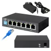 Niezarządzalny przełącznik Extralink EUROS V2 4x 100Mb/s PoE/PoE+