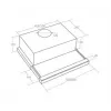 Okap WK-7 Light Eco 60 Glass czarny
