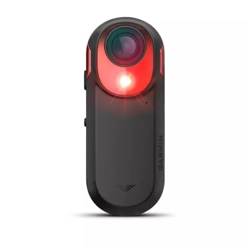 Radar cofania z kamerą Garmin Varia RCT716 — bezprzewodowy, IPX7, widok 220°, do 10 godz. baterii, 147 g