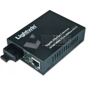 Lightwin LWC 10/100/1000 MM SC Konwerter mediów sieciowych 1000 Mbit/s Wielomodowy Czarny (LWC 10/100/1000 MM SC)