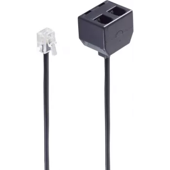 kabel telefoniczny ShiverPeaks BS71231-4 0,15 m czarny