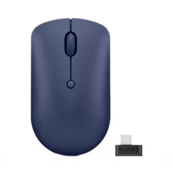 Bezprzewodowa mysz optyczna Lenovo 540 RF, oburęczna, 2400 DPI, odbiornik USB‑C 2,4 GHz, niebieska