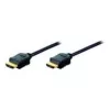Przewód połączeniowy HDMI High Speed Assmann, typ A M/M, 10,0 m, z Ethernetem, dawniej HDMI 1.4, UL, czarny, złocone (AK-330107-100-S)