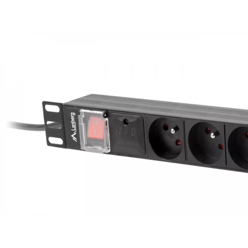 Jednostka dystrybucji zasilania Lanberg PDU-08E-0200-BK