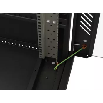 Szafa rack 19 cali LANBERG FF01-6222-23B 22U 600x1200 mm czarna z perforowanymi drzwiami