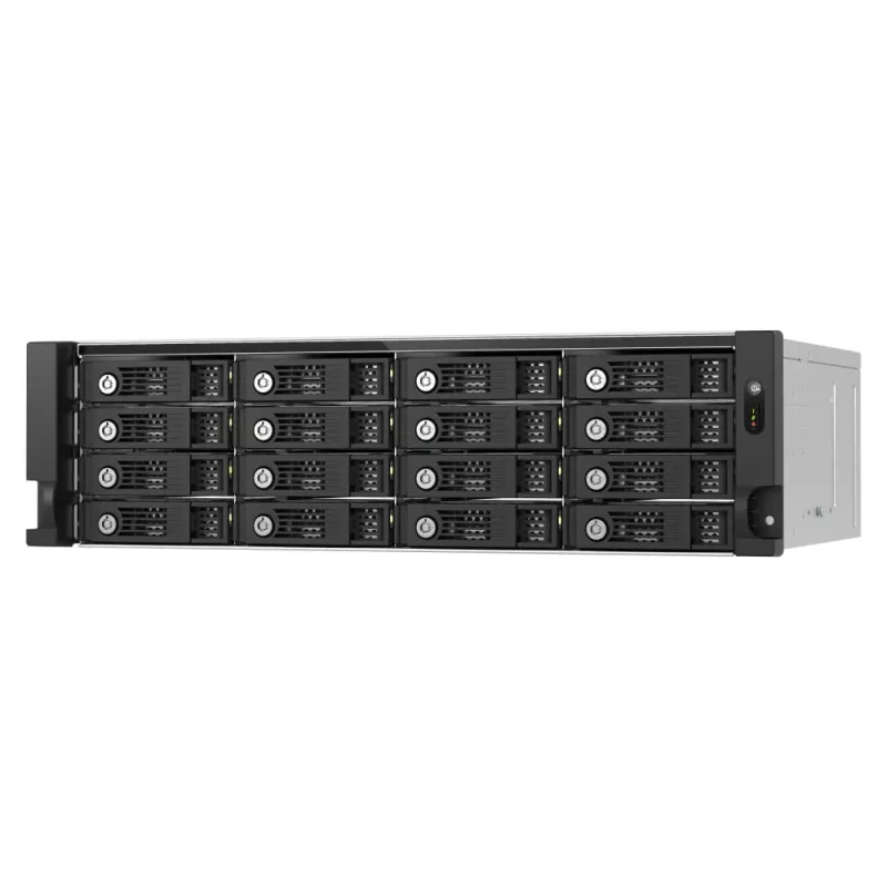 QNAP - TL-R1600PES-RP - Festplatten-Array - 16 Schächte (SATA-600 / SAS-3) SAS 12Gb/s (extern) Rack einbaufähig 2U