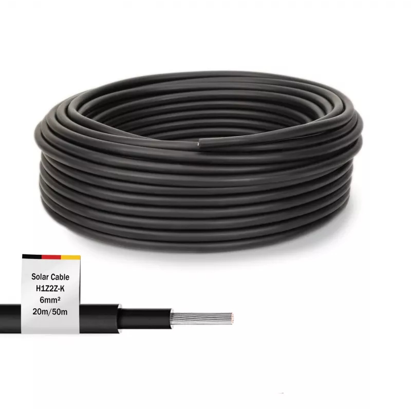 Kabel Digitus DK-SCIC6B-0200 20m 6 mm² Czarny Odporny na UV 1500V DC