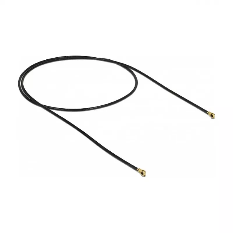 Kabel koncentryczny DeLOCK 89645 0,4m MHF IV HSC MXHP32 czarny złoty
