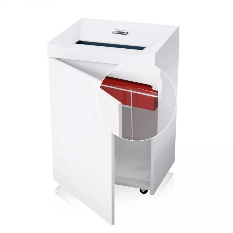 Niszczarka HSM Pure 740 cięcie paskowe 3,9 mm, szerokość robocza 400 mm, niszczy płyty CD i karty kredytowe