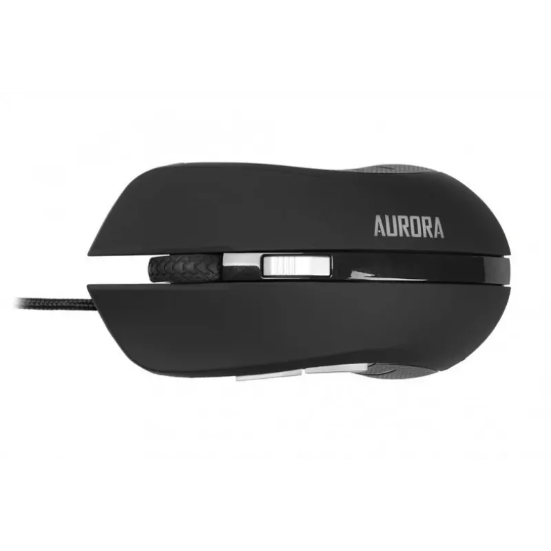 Przewodowa mysz optyczna IBOX Aurora A-1 — praworęczna, 6 przycisków, 2400 DPI, USB Type-A, podświetlenie LED, przewód 1,8 m