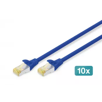 Kabel sieciowy Digitus CAT 6A S/FTP RJ-45 1 m niebieski
