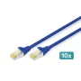 Kabel sieciowy Digitus CAT 6A S/FTP RJ-45 1 m niebieski