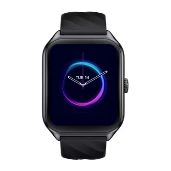 Smartwatch Zeblaze GTS 4 — 1.94 cala (4,93 cm) AMOLED, 466×466 px, Ekran dotykowy, Wi‑Fi, Silikonowy pasek, Czarny