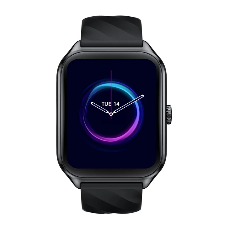 Smartwatch Zeblaze GTS 4 — 1.94 cala (4,93 cm) AMOLED, 466×466 px, Ekran dotykowy, Wi‑Fi, Silikonowy pasek, Czarny