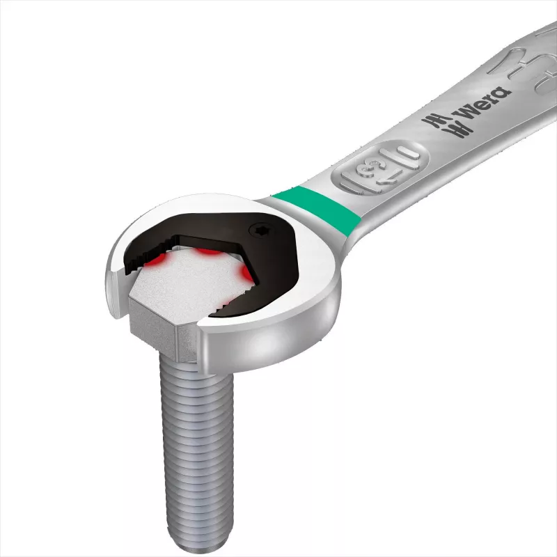 Wera 05020014001 Szyna magnetyczna 9630 Zestaw kluczy płasko-oczkowych z grzechotką 6000 Joker 1, 11 szt.