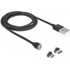 Kabel USB DeLOCK 85723 USB 2.0 1,1 m USB A USB C/Micro-USB B Czarny