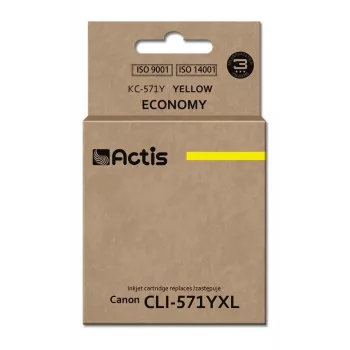 Actis KC-571Y Tusz (zamiennik Canon CLI-571Y; standardowy; 12 ml; żółty)